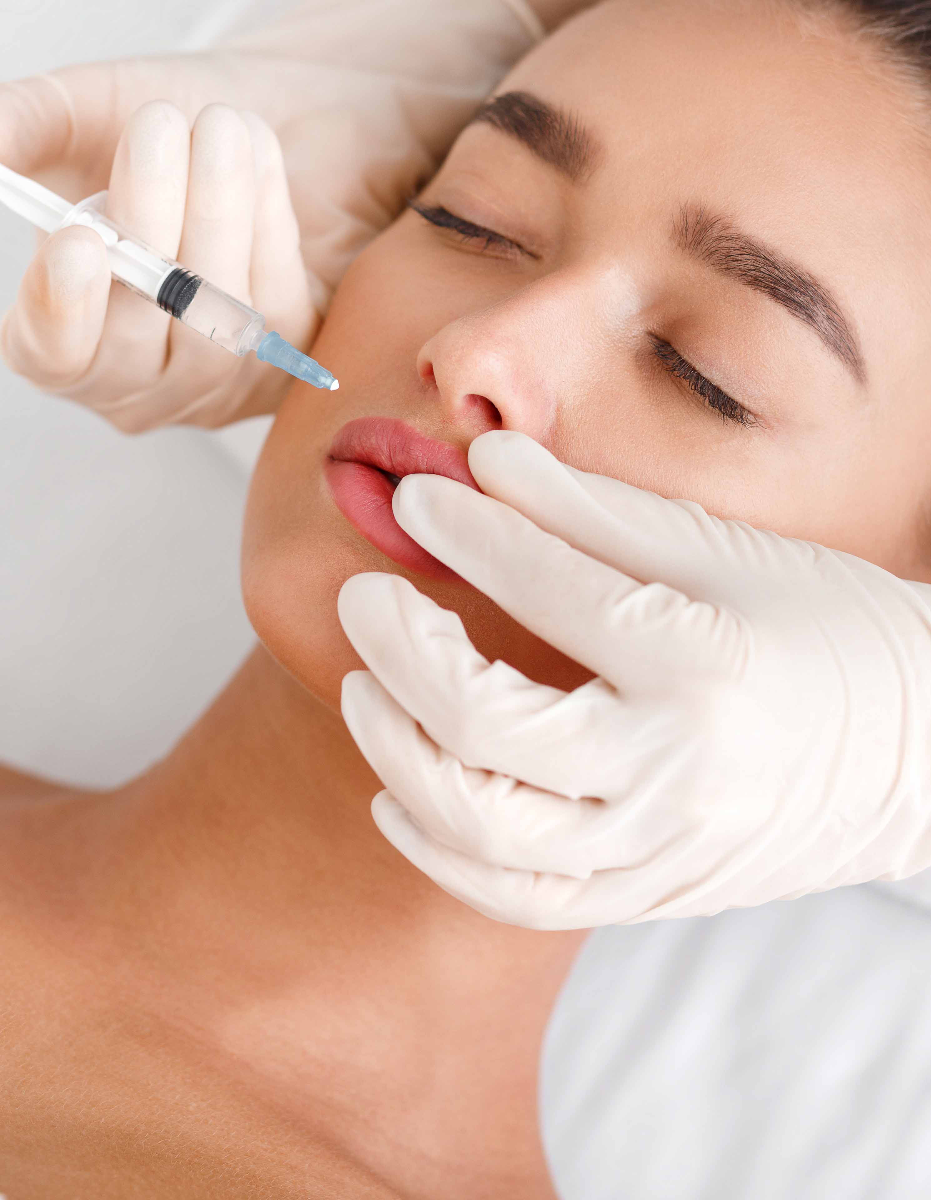 Lip filler treatment